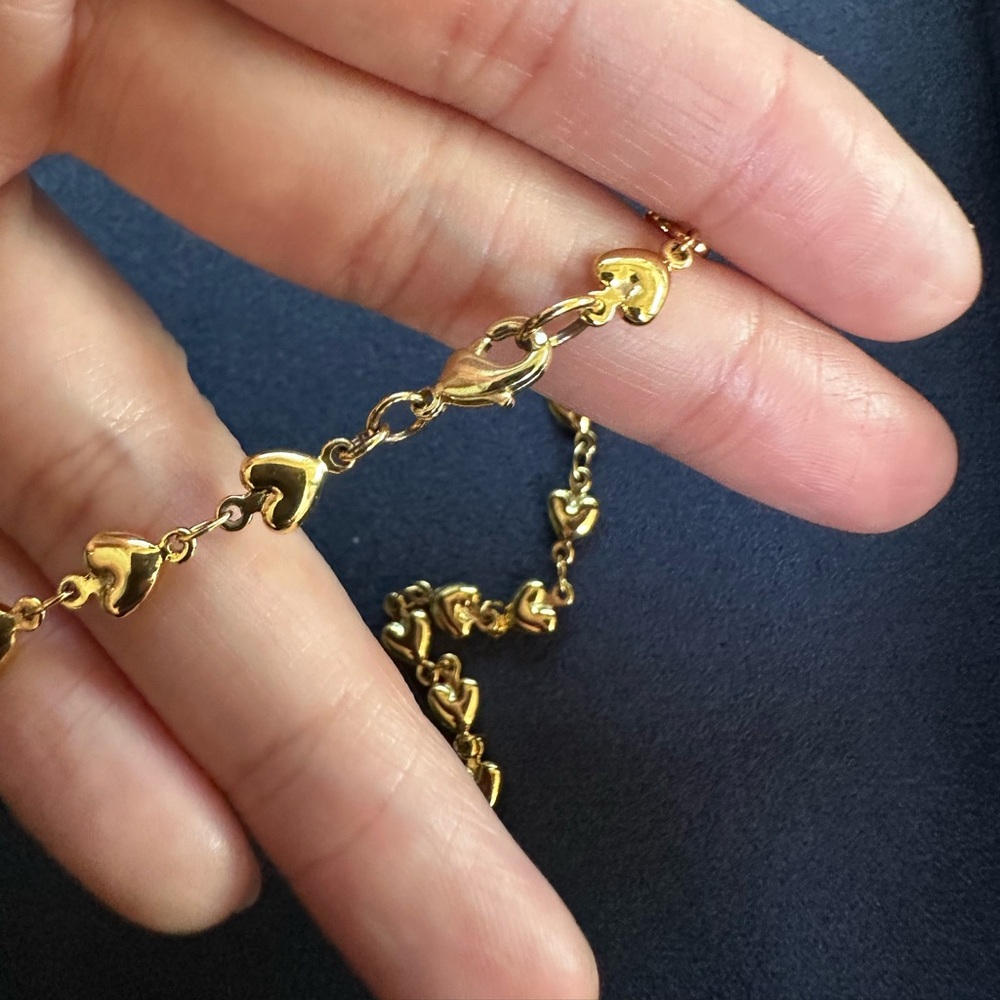 Crystal Haze Gold Nostalgia 3D Pave Bear Heart chain Necklace - Picture 8 of 17
